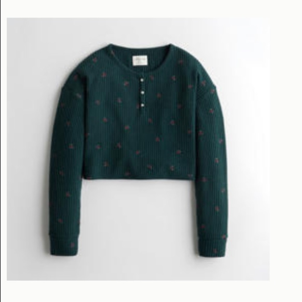 NWT Gilly Hicks Dreamworthy Soft Waffle Crop Top